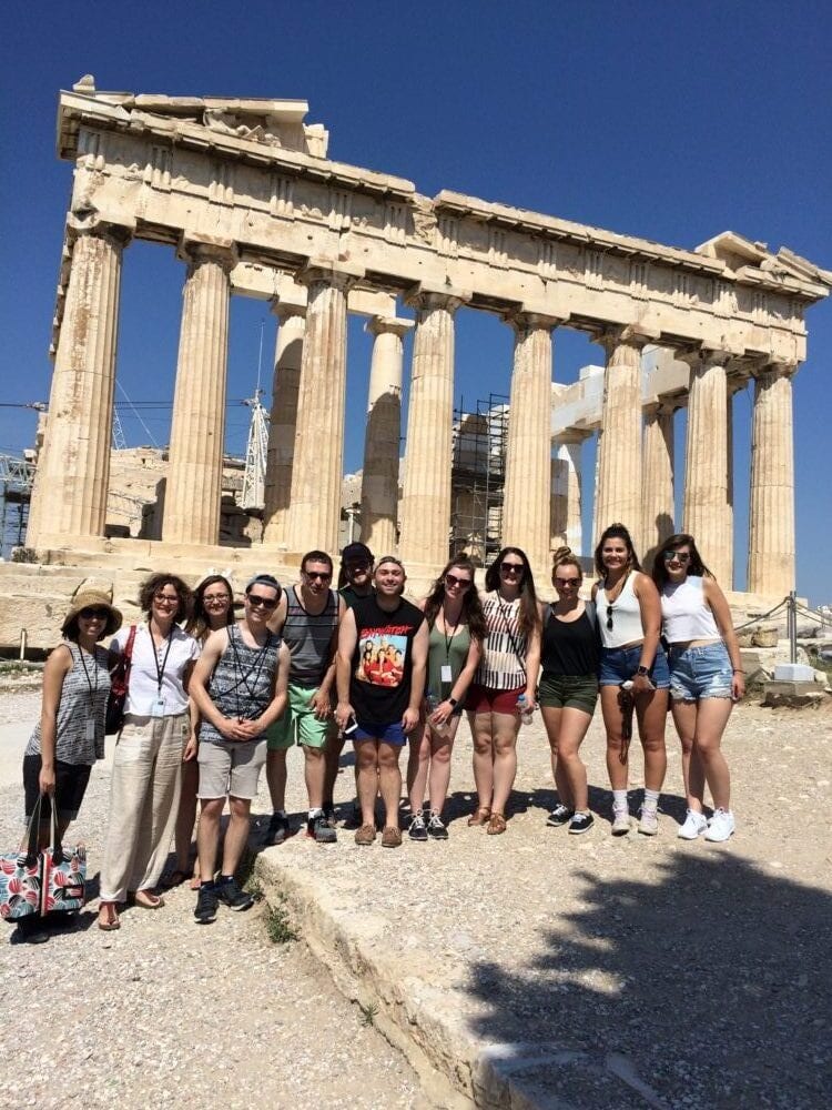 Shenandoah Performing Arts Leadership Students in Greece
