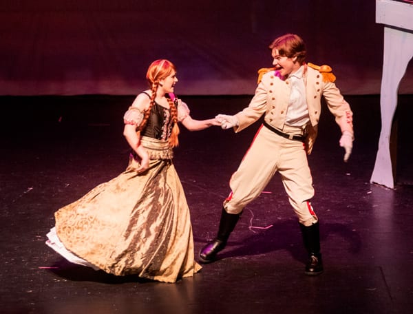 Princess Anna is dancing with Hans, played by Drew Owens. Is this true love?