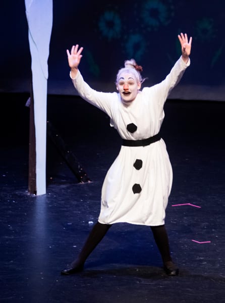 Roles can't get much more fun than this one! Madison Kearney as Olaf!
