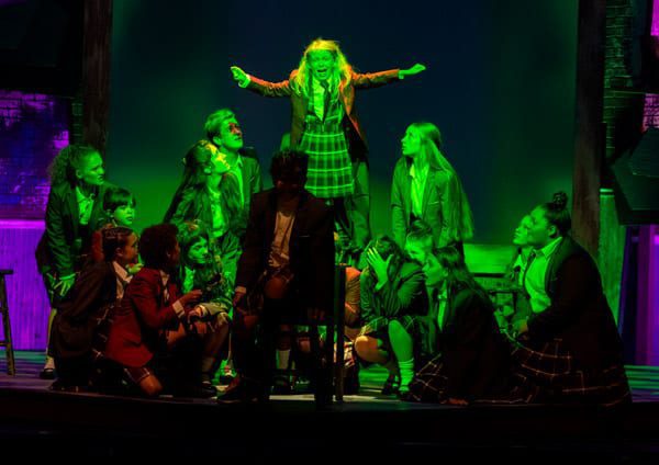 Cleveland native, Corlyn Stauffer played an amazing Matilda! This role is one of the most challenging for a young actor - tons of speaking lines (in a British accent), lots of dancing, and all of the songs required the ability to "belt" (meaning high, loud, long).